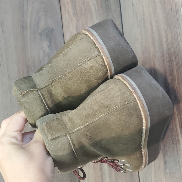 Free People Women Durango Moto Platform Combat Ankle shoes boot sz 41/11 - Picture 8 of 16